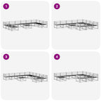 Conjunto de sofás de exterior 11 pcs Blanco
