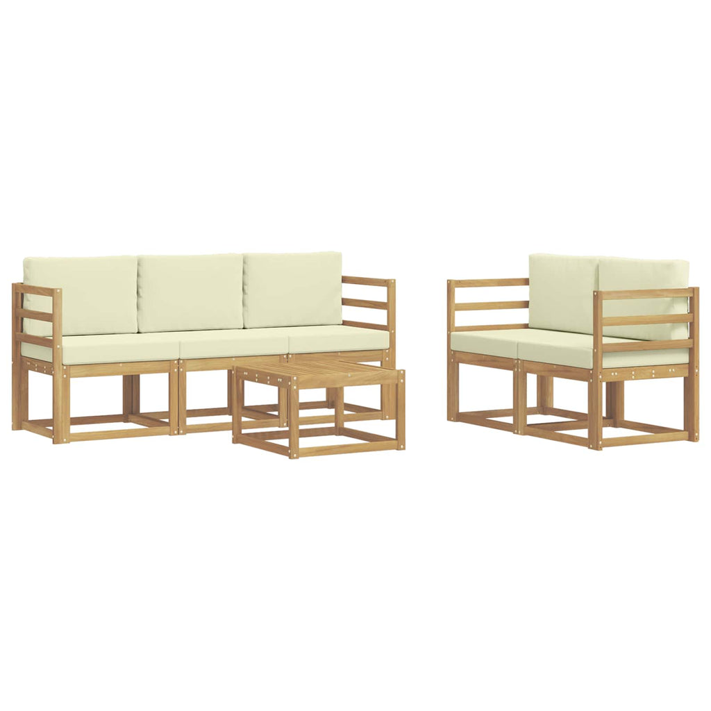 Conjunto de sofás de exterior 6 pcs