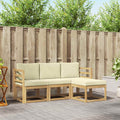 Conjunto de sofás de exterior 4 pcs