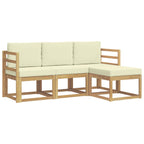 Conjunto de sofás de exterior 4 pcs