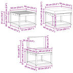 Conjunto de sofás de exterior 6 pcs Blanco y Antracita