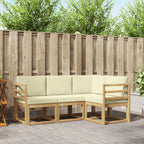 Conjunto de sofás de exterior 7 pcs Blanco y Antracita
