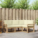 Conjunto de sofás de exterior 7 pcs Blanco y Antracita