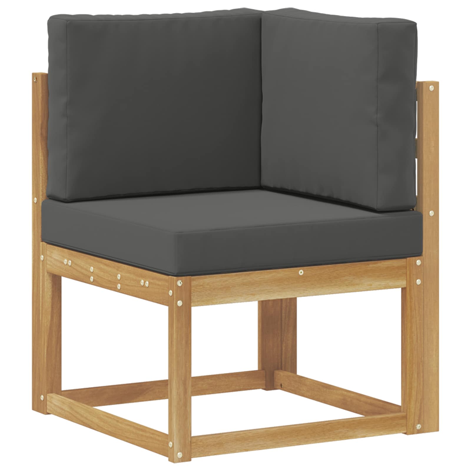 Conjunto de sofás de exterior 6 pcs Blanco y Antracita