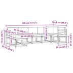 Conjunto de sofás de exterior 7 pcs Blanco y Antracita