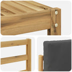 Conjunto de sofás de exterior 6 pcs Blanco y Antracita