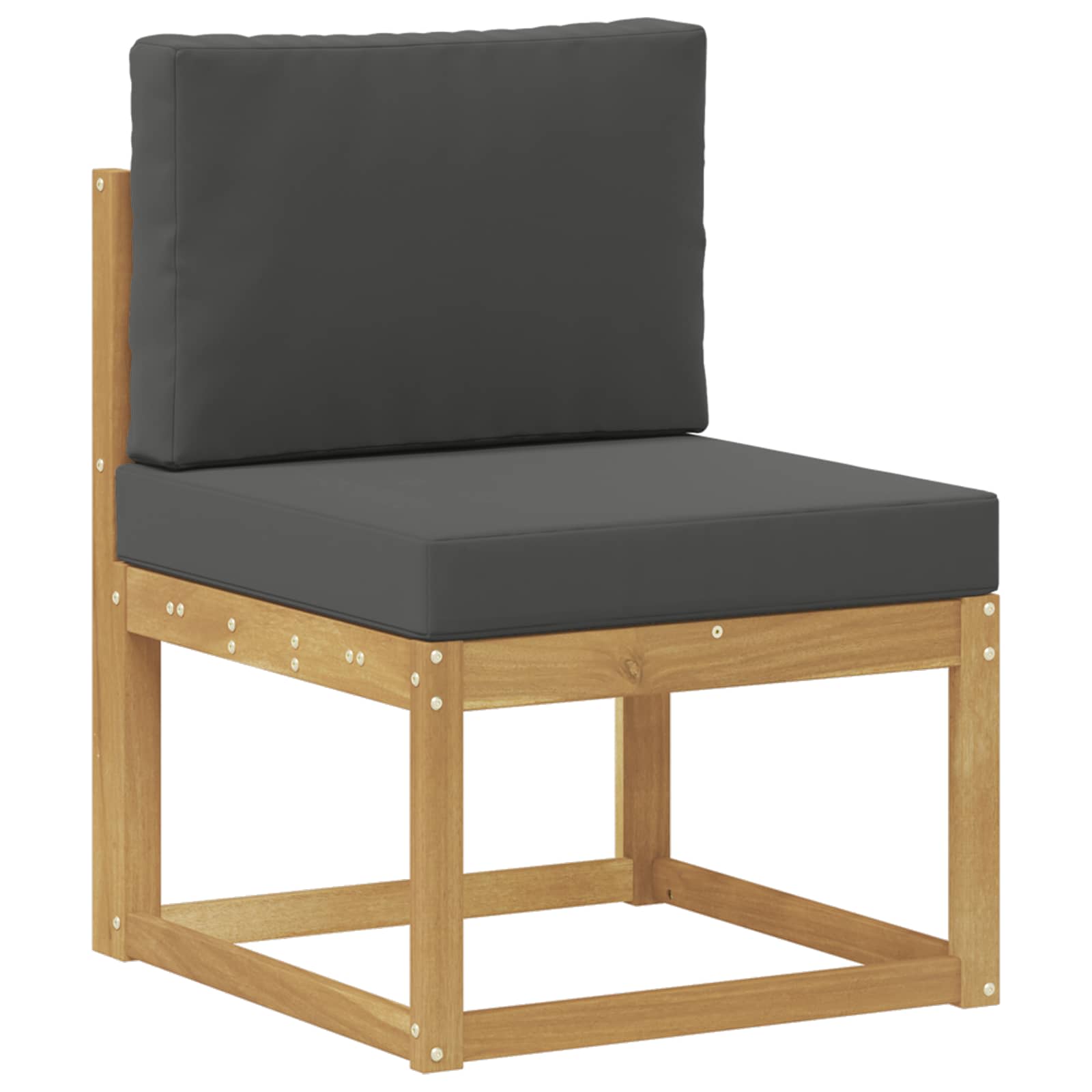 Conjunto de sofás de exterior 6 pcs Blanco y Antracita