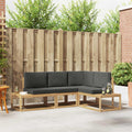 Conjunto de sofás de exterior 3 Pieza Blanco y Antracita