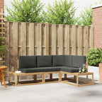 Conjunto de sofás de exterior 3 Pieza Blanco y Antracita