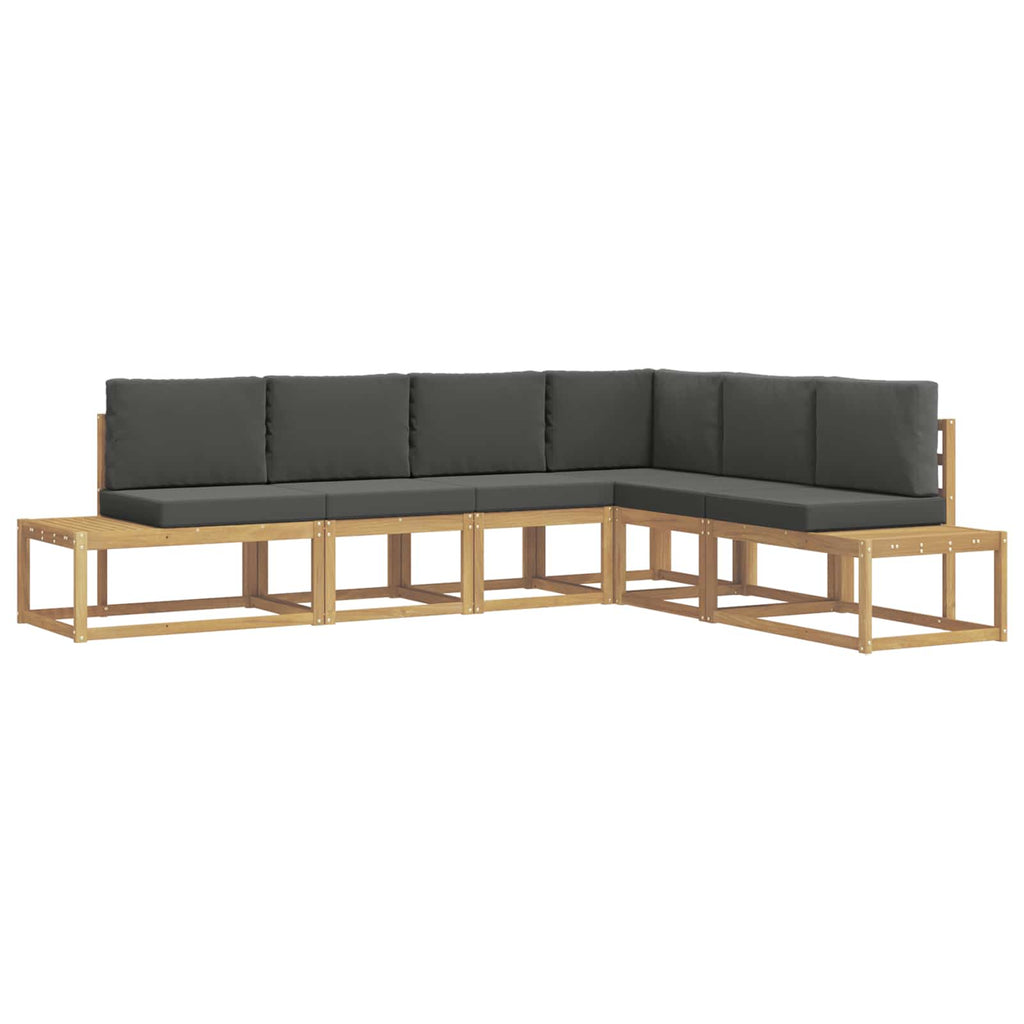 Conjunto de sofás de exterior 4 Pieza Blanco y Antracita