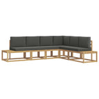 Conjunto de sofás de exterior 4 Pieza Blanco y Antracita