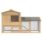 Gallinero 2 pcs Marrón Madera de pino macizo