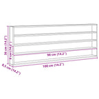 Expositor de Pared Beige 100 x 8,5 x 36 cm Madera de ingeniería