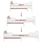 Estructura de cama 80 x 200 cm Madera de ingeniería