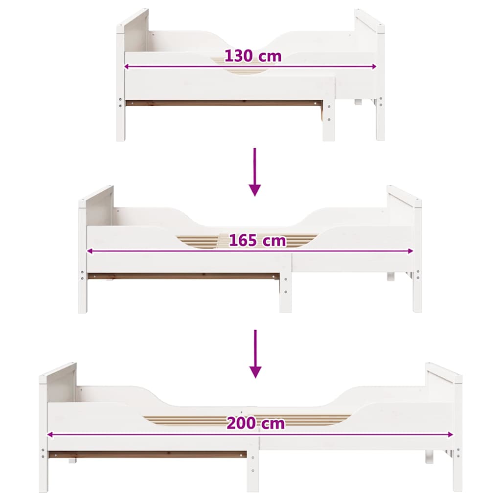 Estructura de cama 80 x 200 cm Madera de ingeniería
