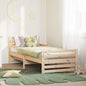 Estrutura de cama 80 x 200 cm Madeira composta