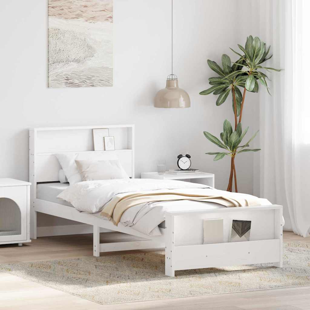 Estrutura de cama 100 x 200 cm Madeira processada