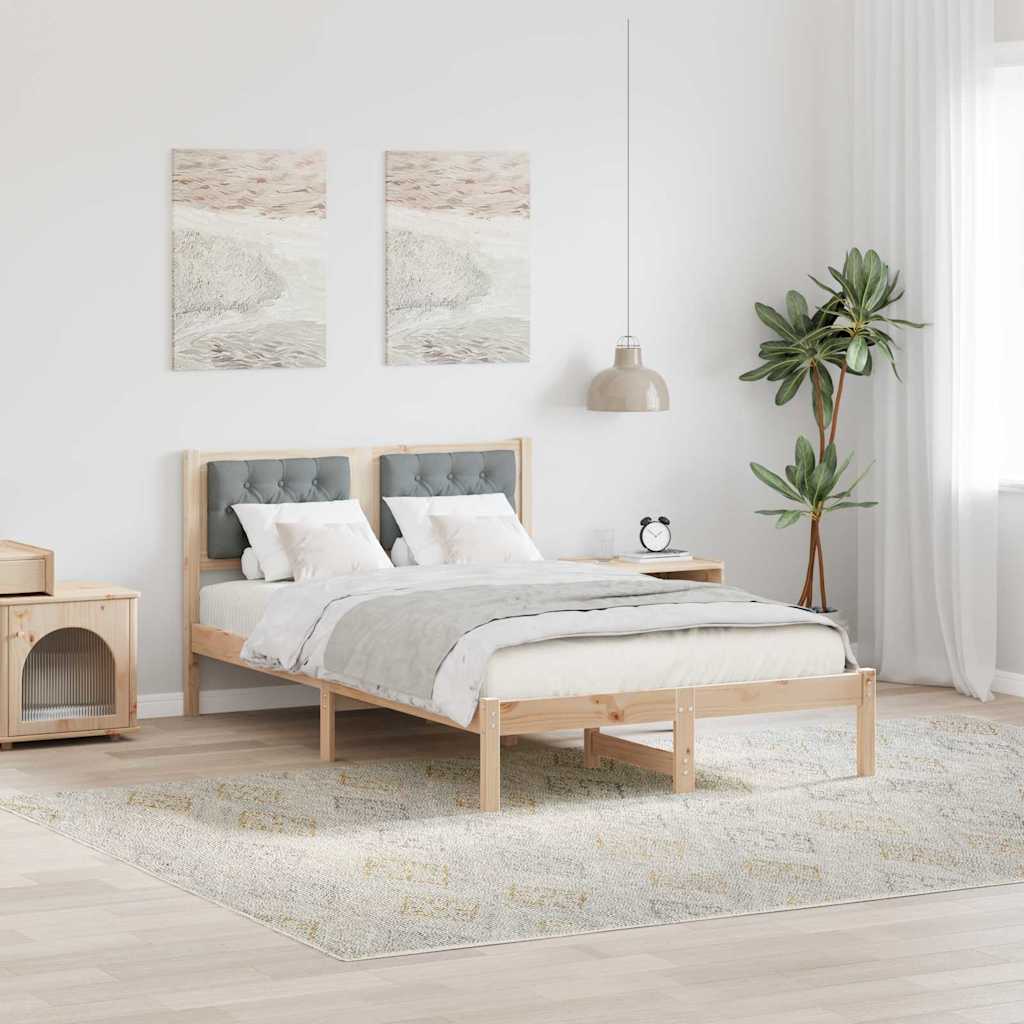 Kids' bed with headboard Jeans Blue 80 x 160 cm fabric