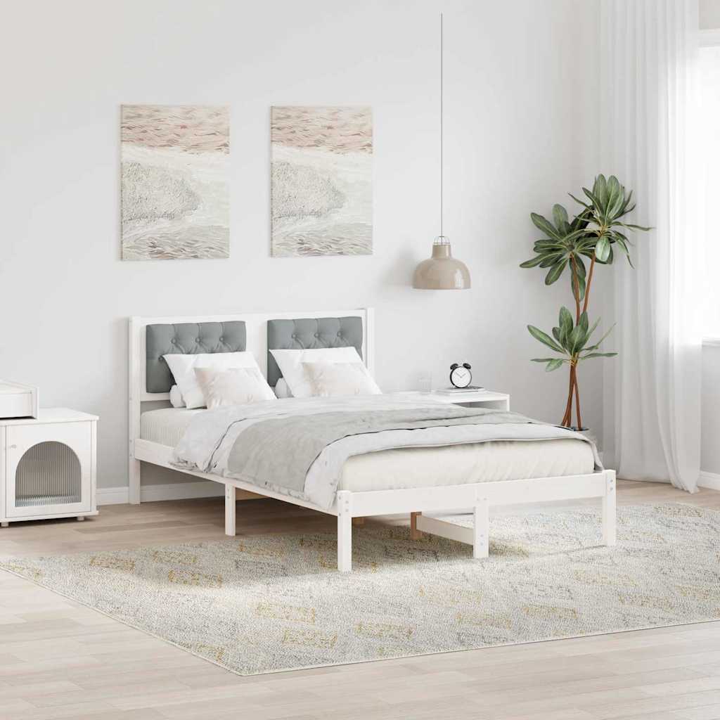 Kids' bed with headboard Jeans Blue 80 x 160 cm fabric