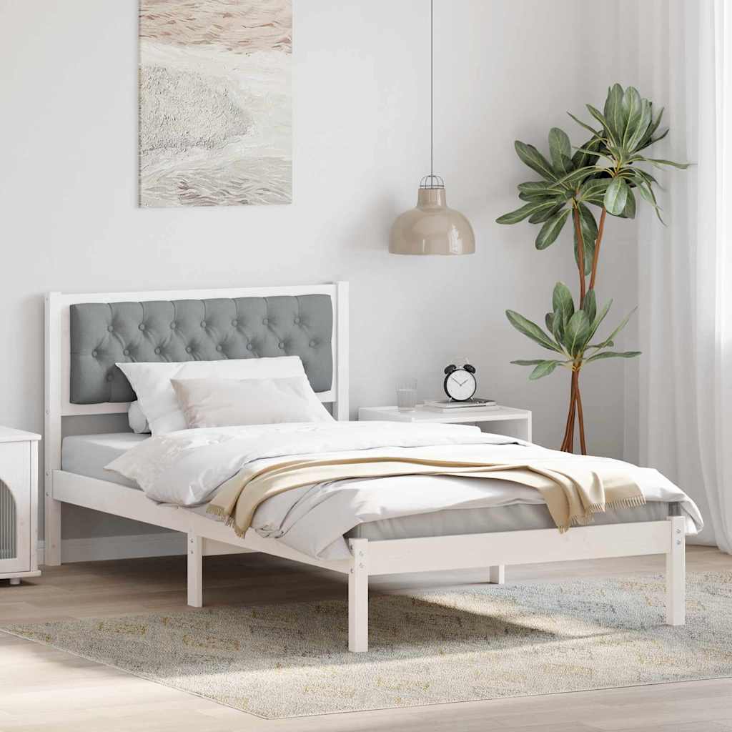 Kids' bed with headboard Jeans Blue 80 x 160 cm fabric