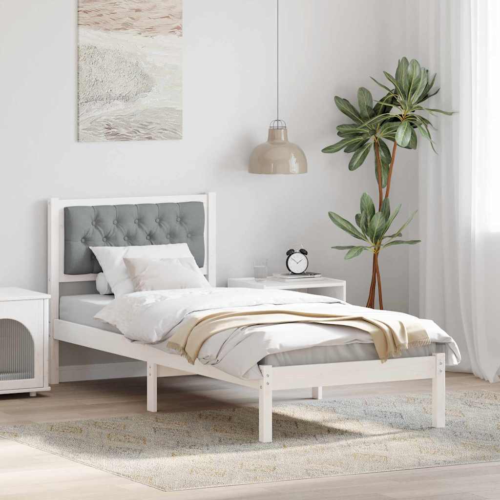 Kids' bed with headboard Jeans Blue 80 x 160 cm fabric