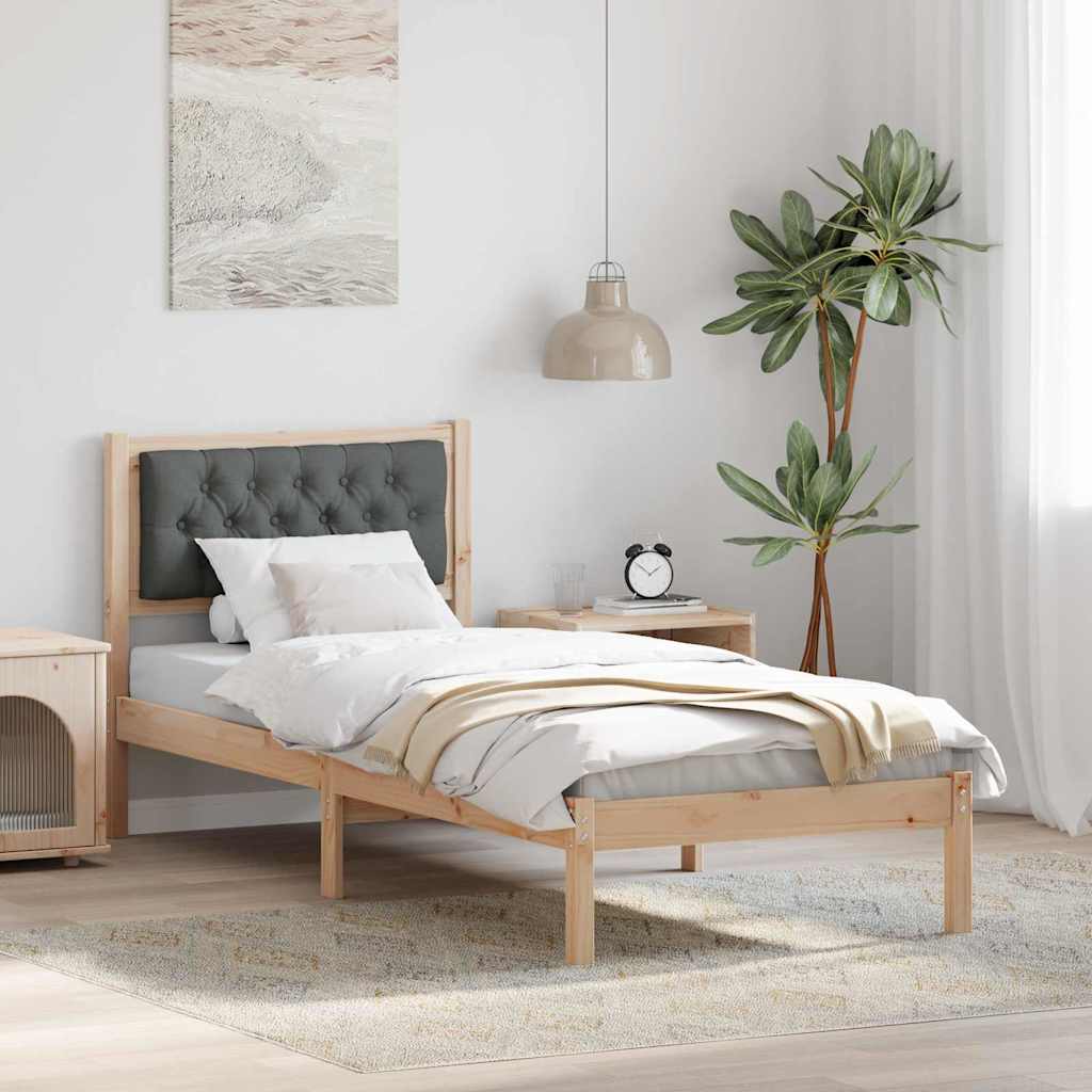 Kids' bed with headboard Jeans Blue 80 x 160 cm fabric