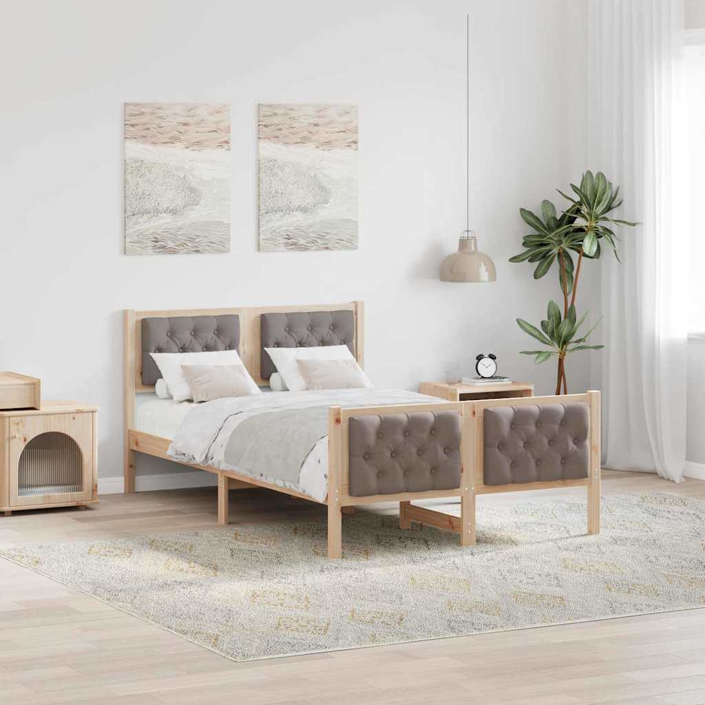 Estrutura de cama 100 x 200 cm Madeira de pinho maciço