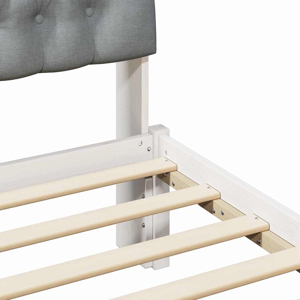 Estructura de Cama con Cabecera Tapizada 100 x 200 cm