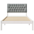 Estructura de Cama con Cabecera Tapizada 100 x 200 cm