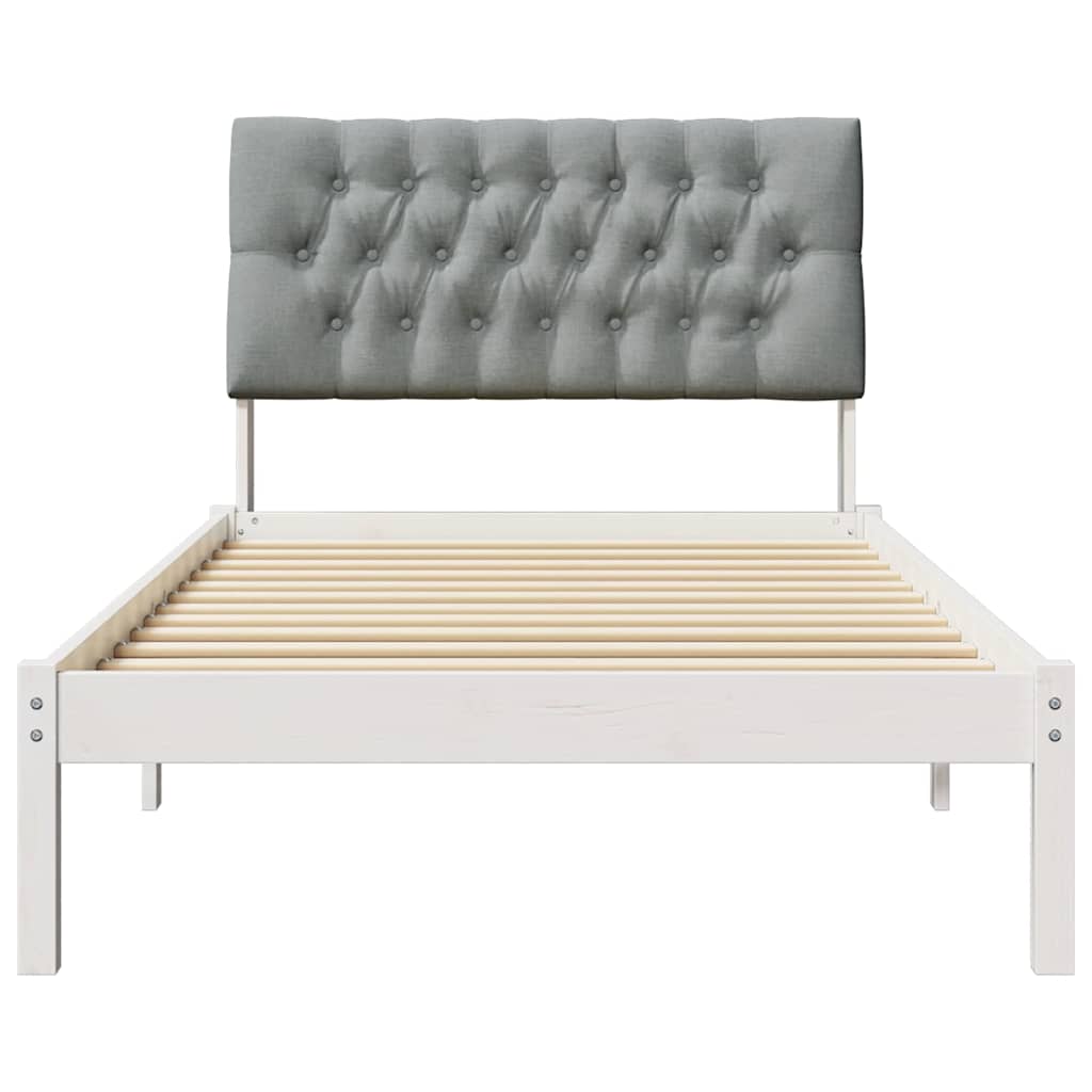 Estructura de Cama con Cabecera Tapizada 100 x 200 cm