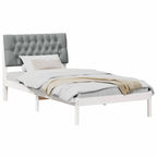 Estructura de Cama con Cabecera Tapizada 100 x 200 cm