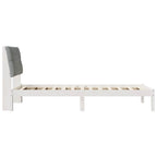 Estructura de Cama con Cabecera Tapizada 100 x 200 cm