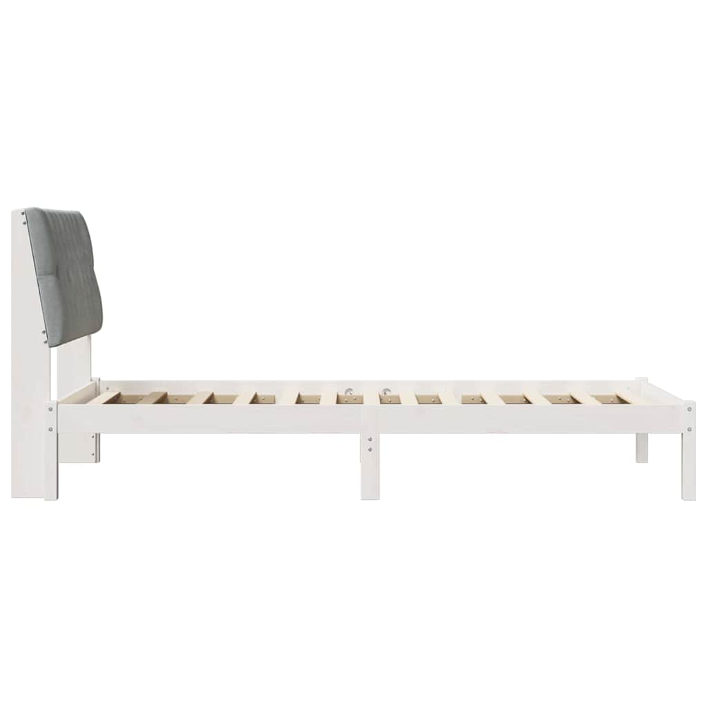 Estructura de Cama con Cabecera Tapizada 100 x 200 cm