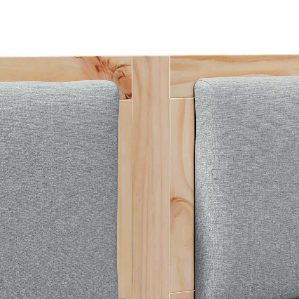 Cabecero Marrón Madera maciza de pino