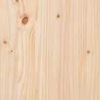 Cabecero Marrón Madera maciza de pino
