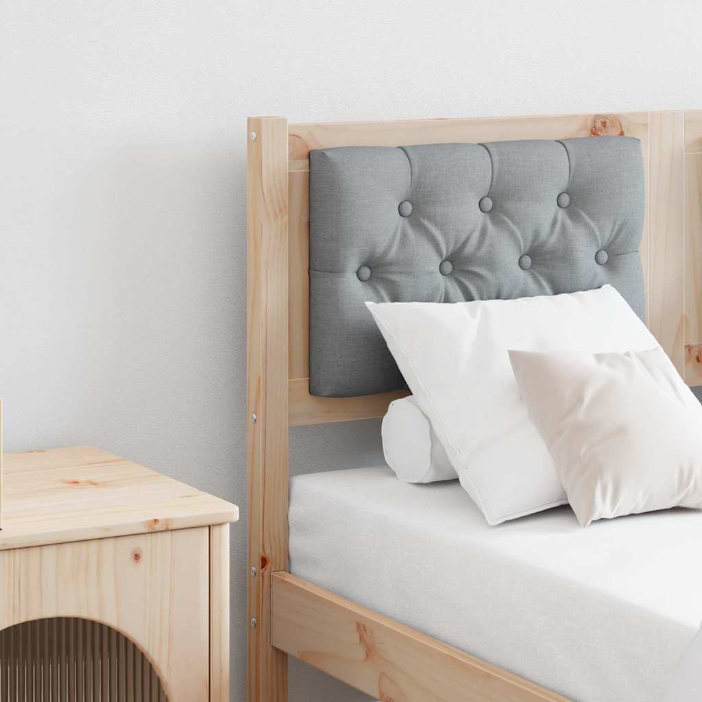 Cabecero Otro Marrón y gris claro 100 cm Madera maciza de pino