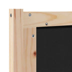 Cabecero Otro Marrón y gris claro 100 cm Madera maciza de pino