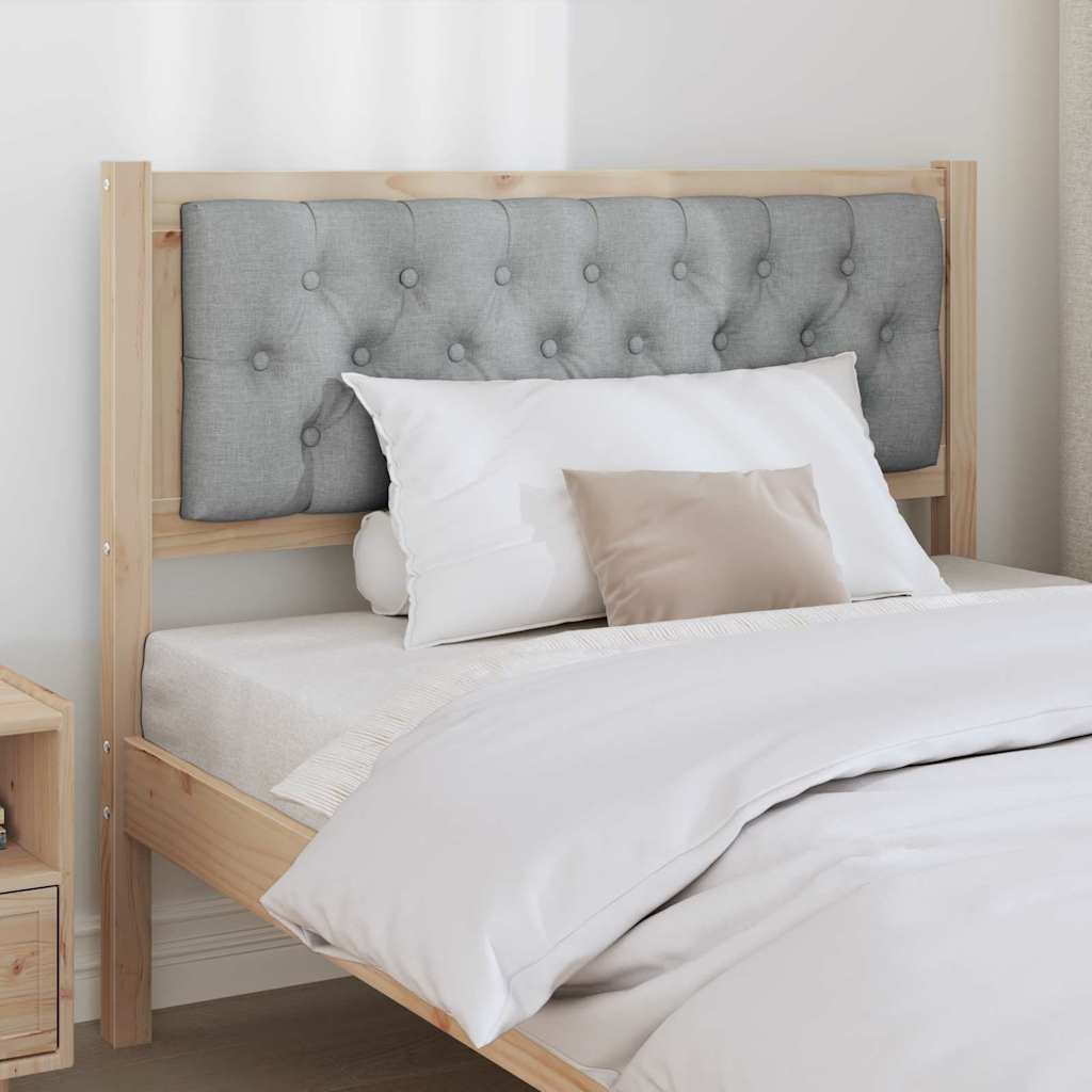 Cabecero Otro Marrón y gris claro 100 cm Madera maciza de pino