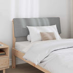 Cabecero tapizado Gris Claro 100 cm Madera de pino macizo