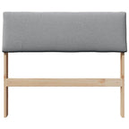 Cabecero tapizado Gris Claro 100 cm Madera de pino macizo