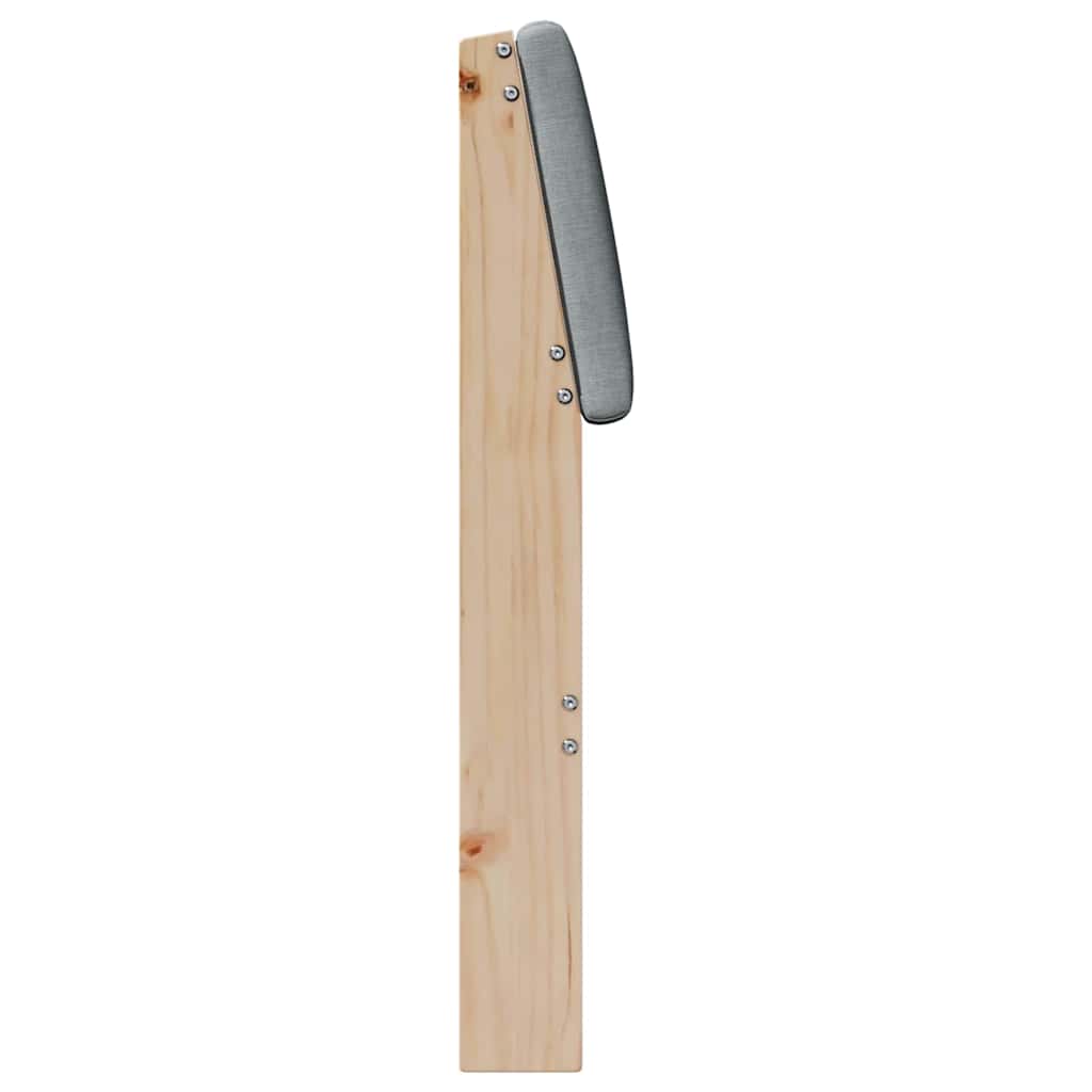 Cabecero tapizado Gris Claro 100 cm Madera de pino macizo
