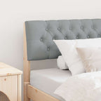 Cabecero tapizado Gris Claro 100 cm Madera de pino macizo