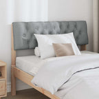 Cabecero tapizado Gris Claro 100 cm Madera de pino macizo