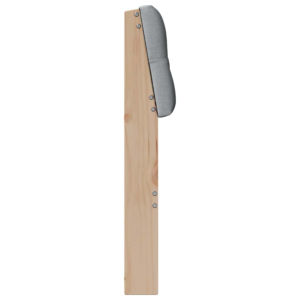 Cabecero tapizado Gris Claro 100 cm Madera de pino macizo