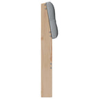 Cabecero tapizado Gris Claro 100 cm Madera de pino macizo