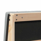 Cabecero tapizado Gris Claro 100 cm Madera de pino macizo