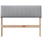 Cabecero tapizado Gris Claro 100 cm Madera de pino macizo