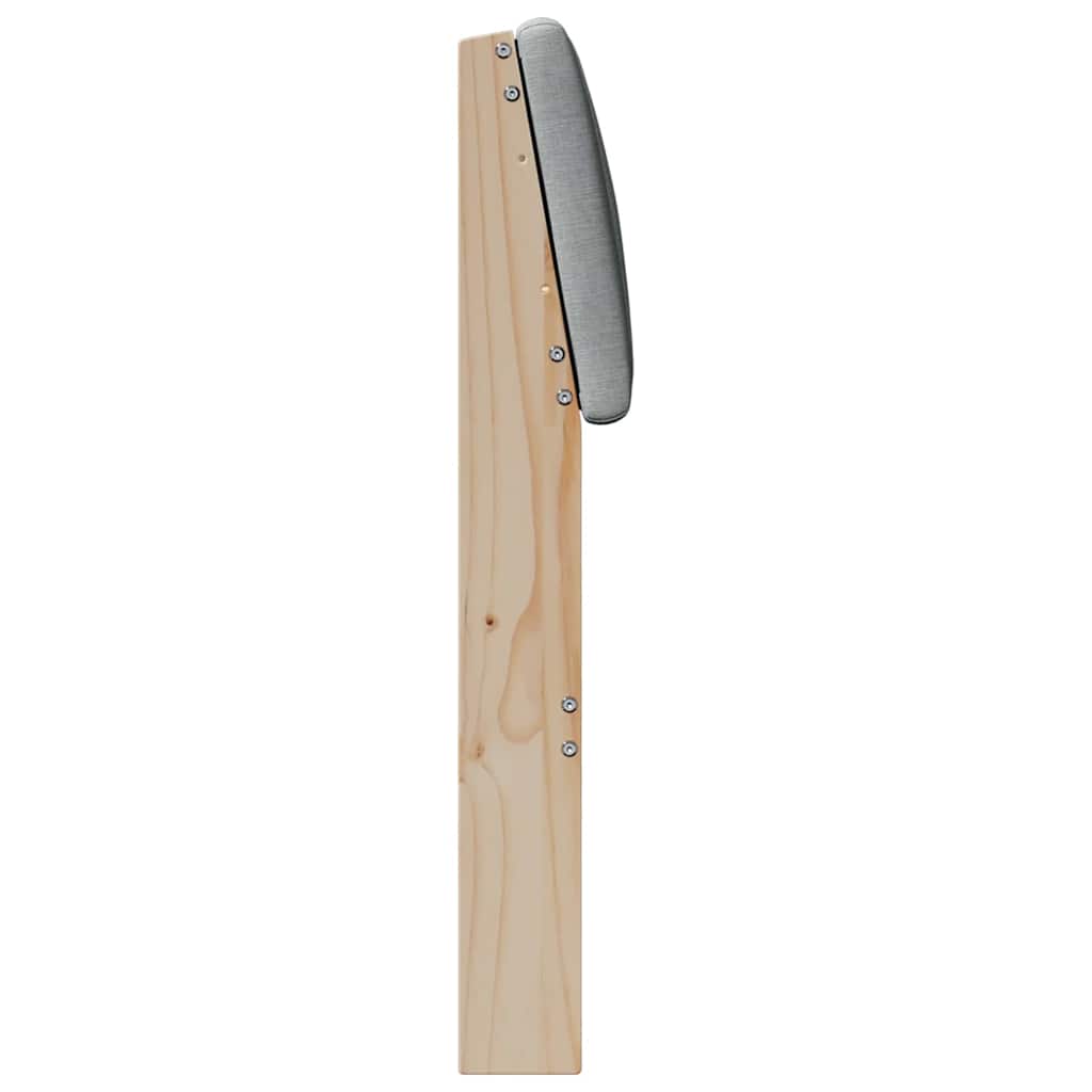 Cabecero tapizado Gris Claro 100 cm Madera de pino macizo
