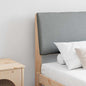 Cabecero tapizado Gris Claro 100 cm Madera de pino macizo