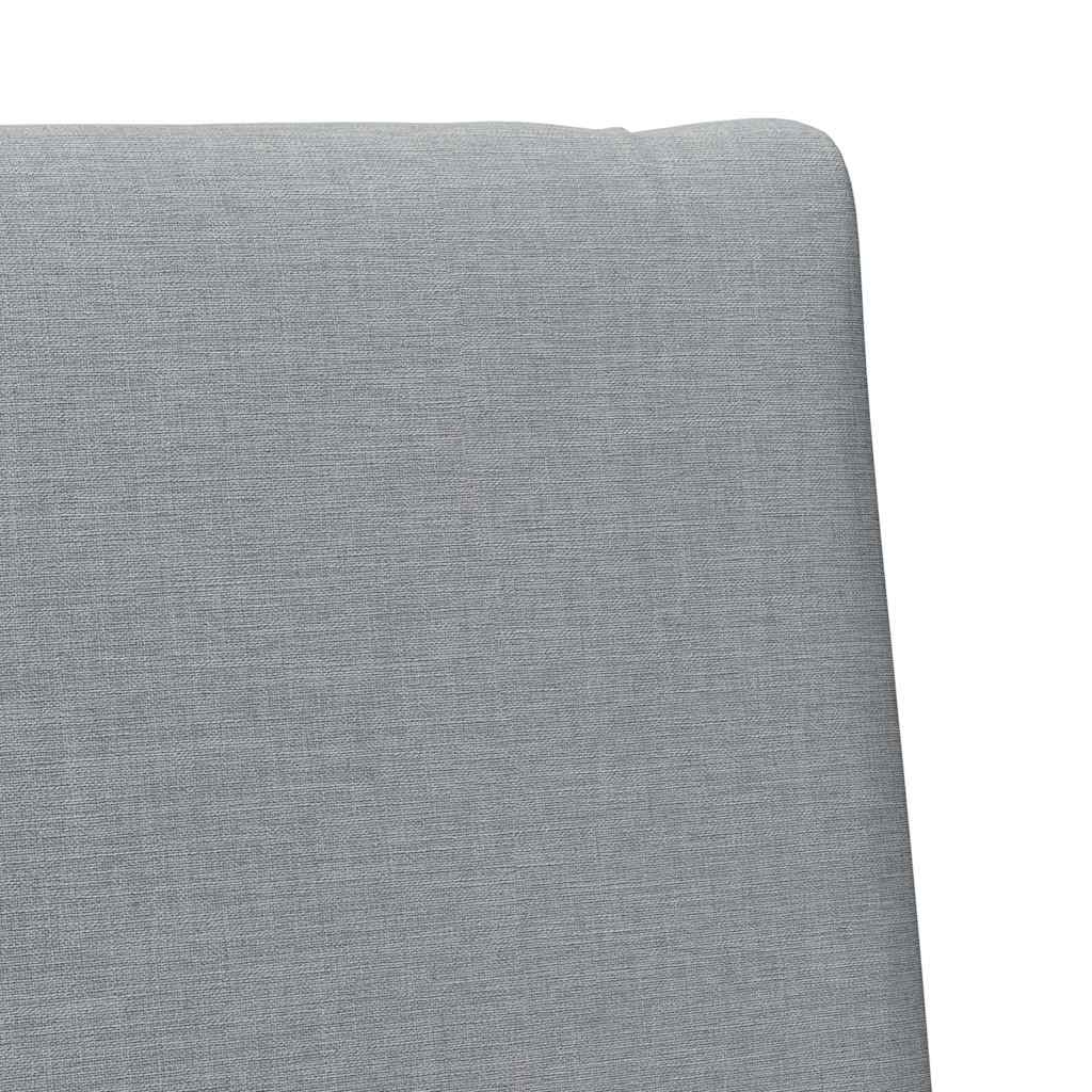 Cabecero tapizado Gris Claro 100 cm Madera de pino macizo